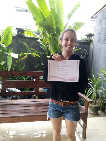 Reeva Bali Spa School Student